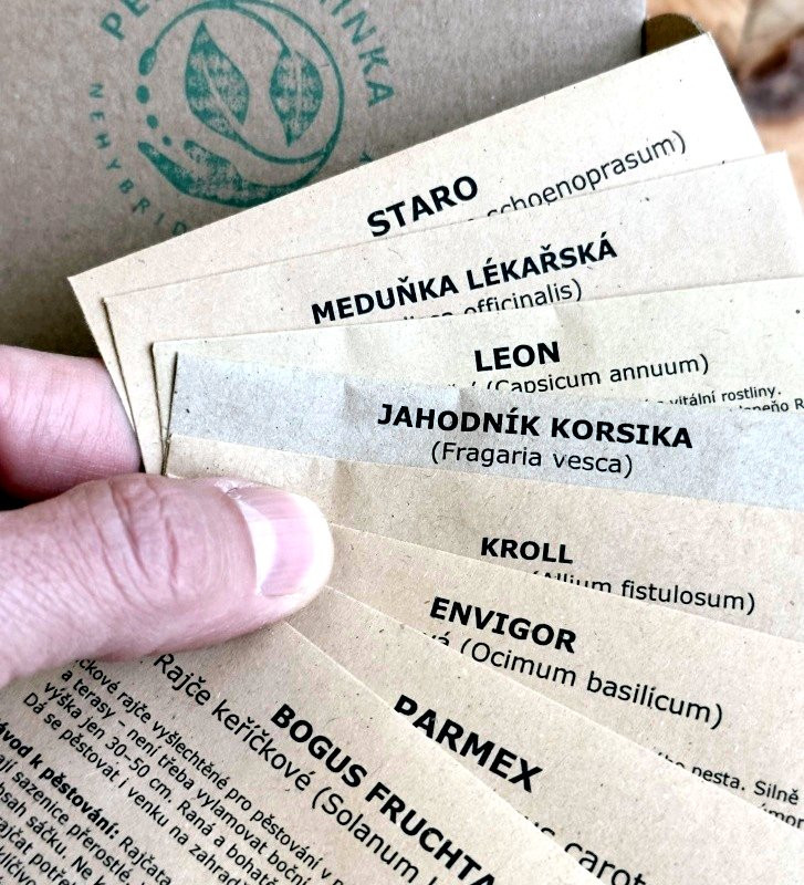 Balkonová zahrádka | dárková sada semen | PERMASEMÍNKA.CZ
