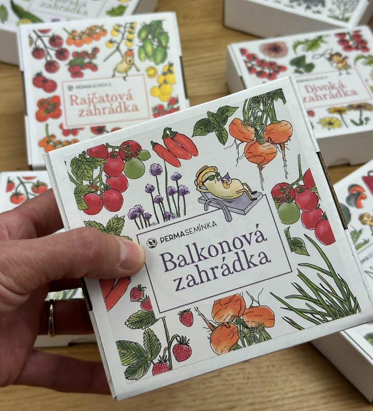 Balkonová zahrádka | dárková sada semen | PERMASEMÍNKA.CZ