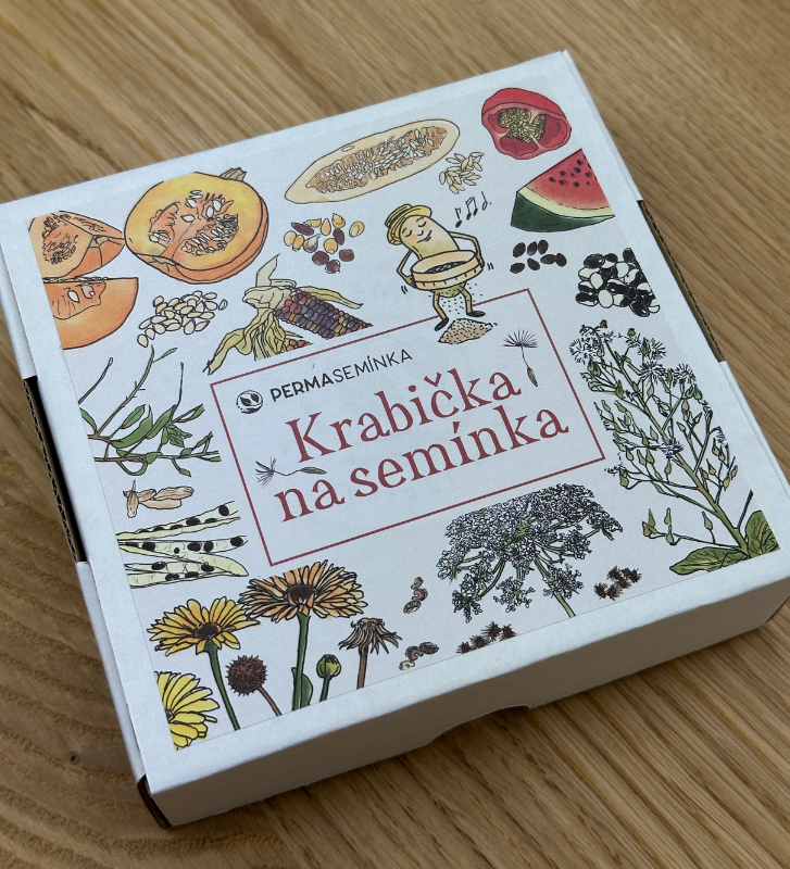 Prázdná dárková krabička na semínka | PERMASEMÍNKA